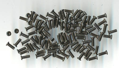 Plafit 87N25 - M2 Flat Head Screws 5.0mm (10/bag)