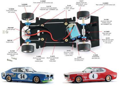 BRM BRM187 - Ford Capri 24Hr Le Mans 1972 #53 - Shell – J.Mass – H.J.Stuck