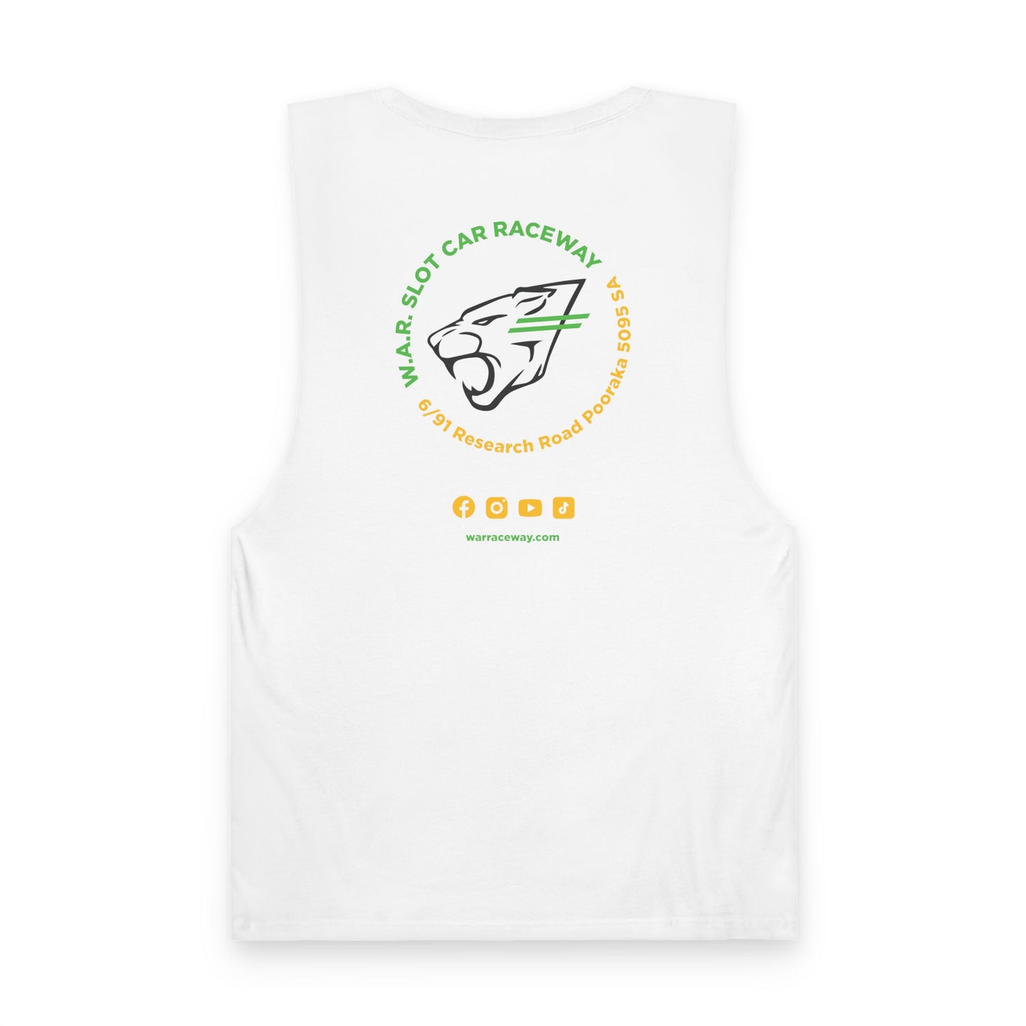 W.A.R. - Lightweight Cotton Sleeveless Club Racer Tank Top