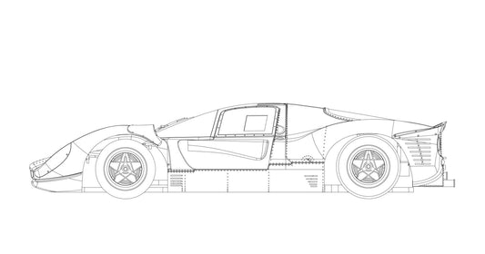 BRM BRM205 - Ferrari 330 P4 / 412P White Kit