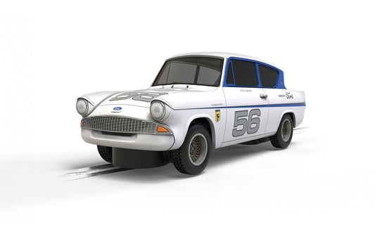 Scalextric C4682 - Ford Anglia - Silver #56