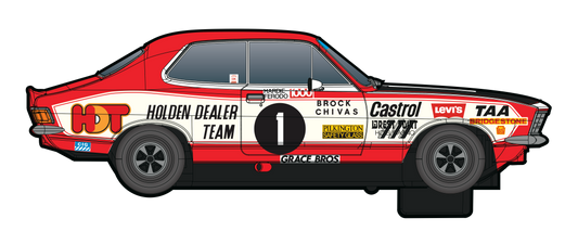 Scalextric C4707F - Holden LJ Torana XU-1 - 2nd Bathurst 1973 #1 Peter Brock & Chivas