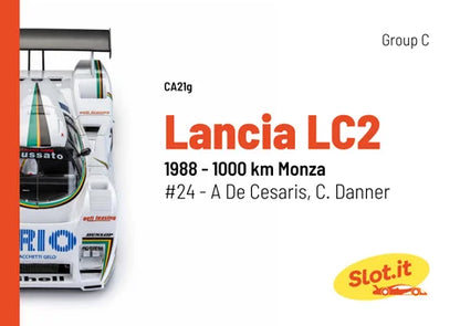 Slot.it CA21G - Lancia LC2 -1000km Monza 1988 #24