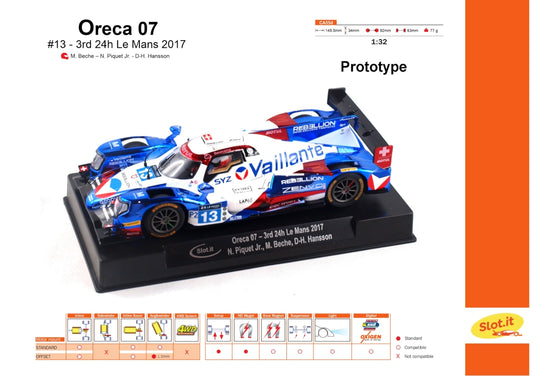 Slot.it CA55D - Oreca #13 - 3rd Le Mans 2017