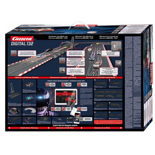 Carrera Digital 30045 Full Throttle GT3 Set Porsche 911 vs Lamborghini Huracán Wireless 2.0 1/32 Slot Car Set 8m