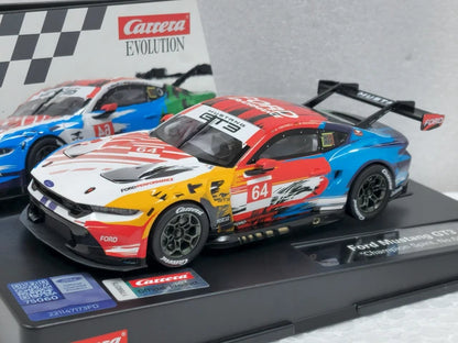 Carrera Evolution 27807 Ford Mustang GT3 Champion Spirit #64 1/32 Slot Car
