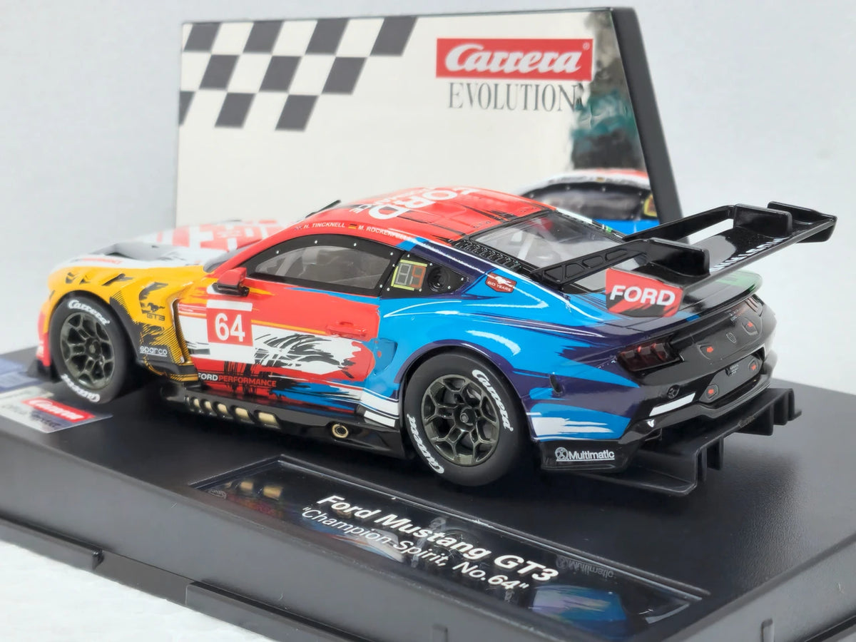 Carrera Evolution 27807 Ford Mustang GT3 Champion Spirit #64 1/32 Slot Car