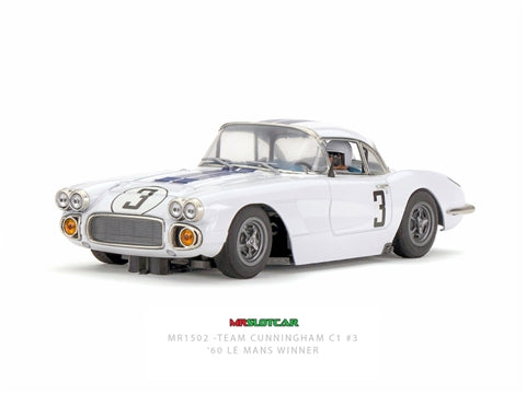 MR Slotcar MR1502 - Chevrolet Corvette C1 - 24hr Le Mans 1960 #3 Team Cunningham