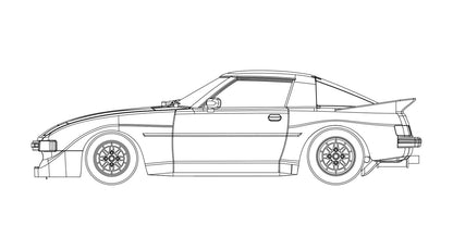 RevoSlot RS0282A - Mazda RX-7 - white kit A