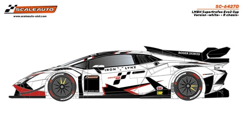 Scaleauto SC-6427D - Lamborghini Super Trofeo EVO 2 - Cup Version - White - R-chassis