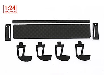 Scaleauto SC-7903B - Carbon Rear Wing - for 1/24 Jaguar XKR