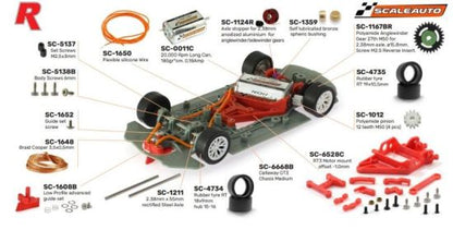 Scaleauto SC-6439R Dodge SRT Viper GT3-R #13 Zakspeed VLN 2019 Anglewinder 1/32 Slot Car