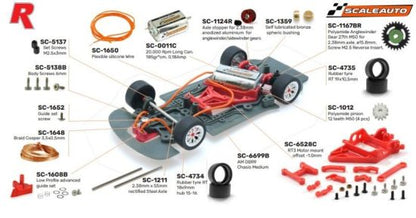 Scaleauto SC-A37M01 Aston Martin DBR9 White Racing Kit 1/32