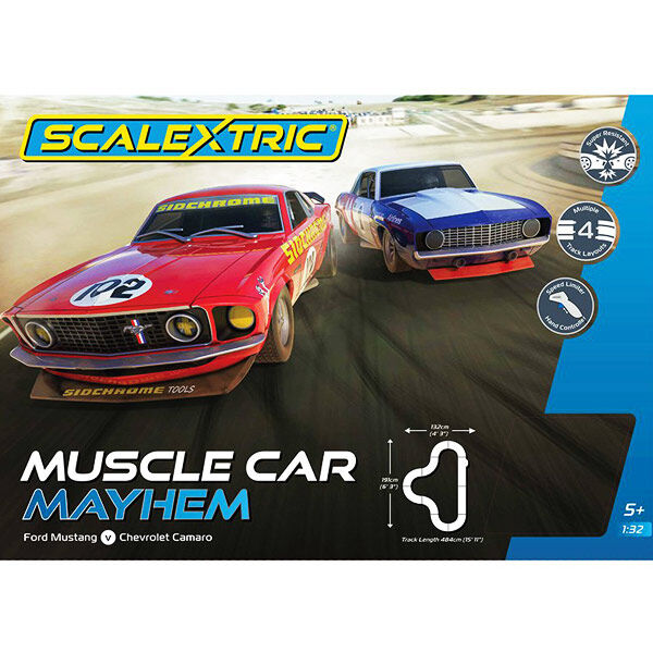 Scalextric C1449SF - Muscle Car Mayhem Set