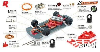 Scaleauto SC-A38M01 Lamborghini Murcielago White Racing Kit 1/32