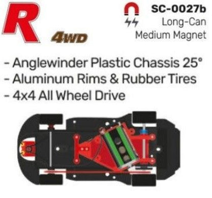 Scaleauto SC-6444R Škoda Fabia R5 #38 Qatar Ooredoo Rally Catalunya 2015 R-4WD Series