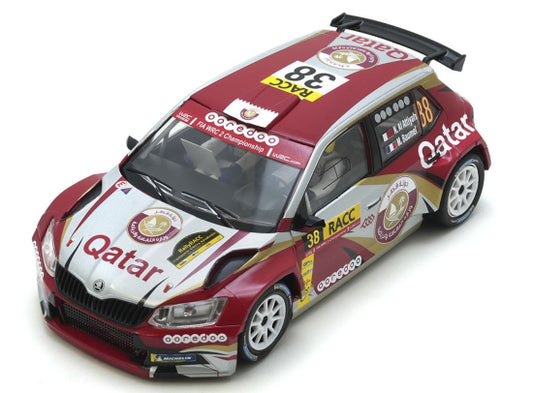 Scaleauto SC-6444R Škoda Fabia R5 #38 Qatar Ooredoo Rally Catalunya 2015 R-4WD Series