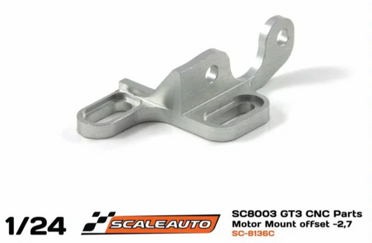 Scaleauto SC-8136E - Motor mount Aluminium Long/Short Can Self Block -1.2mm offset