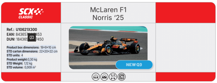 SCX U10621X300 - McLaren F1 Norris ‘25