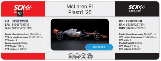 SCX U10622X300 - McLaren F1 Piastri ‘25