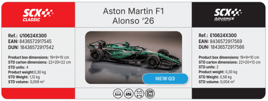 SCX U10624X300 - Aston Martin F1 Alonso '26