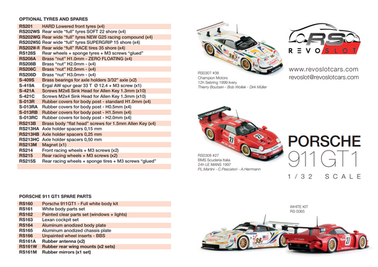 RevoSlot RS0308 - PORSCHE 911 GT1 ITALY #27