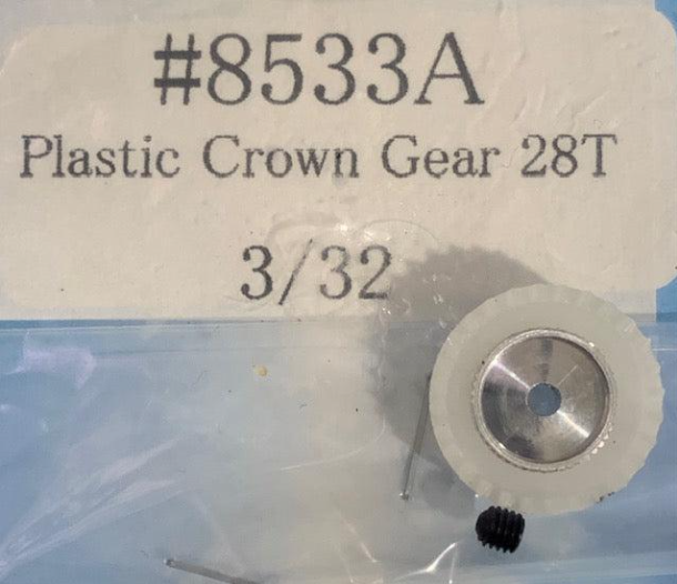 Plafit 8533Y - Plastic Crown Gear for 3/32 28T
