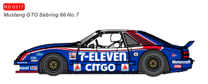 RevoSlot RS0317 - Ford Mustang GTO Sebring 86 No.7
