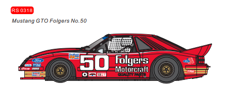 RevoSlot RS0318 - Ford Mustang GTO Folgers No.50