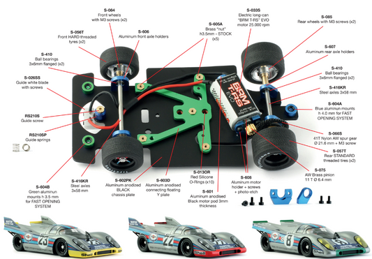 BRM BRM208 - Porsche 917K - 1000km SPA 1971 Martini #8