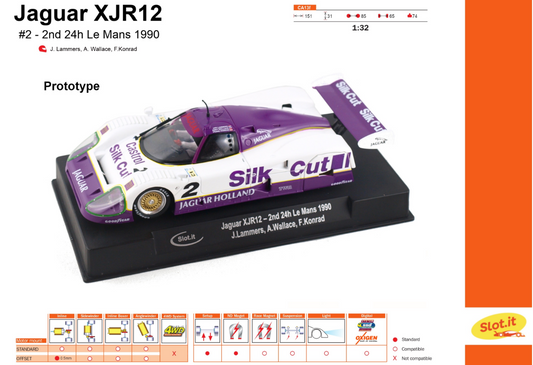 Slot.it CA13F - Jaguar XJR12 - 2nd 24hr Le Mans 1990 #2