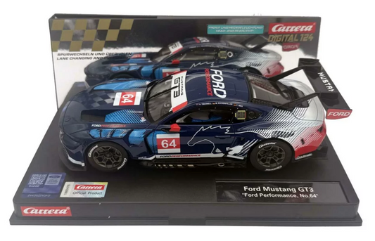 Carrera Digital 1/24 24005 Ford Mustang GT3 Ford Performance #64 IMSA 2024 1/24 Slot Car