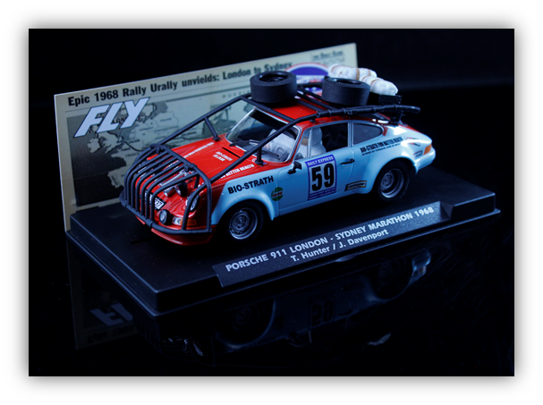 FlySlot A2112 Porsche 911 Marathon London to Sydney #59 1968