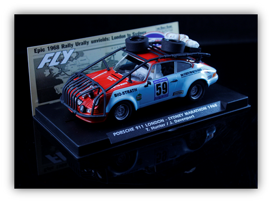(PRE-ORDER) FlySlot A2112 Porsche 911 Marathon London to Sydney #59 1968