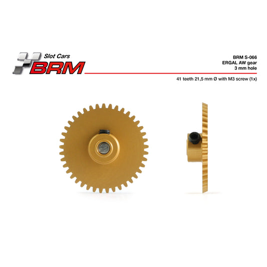 BRM S-066 - Ergal Anglewinder Spur Gear 41T  – Ø21.5mm