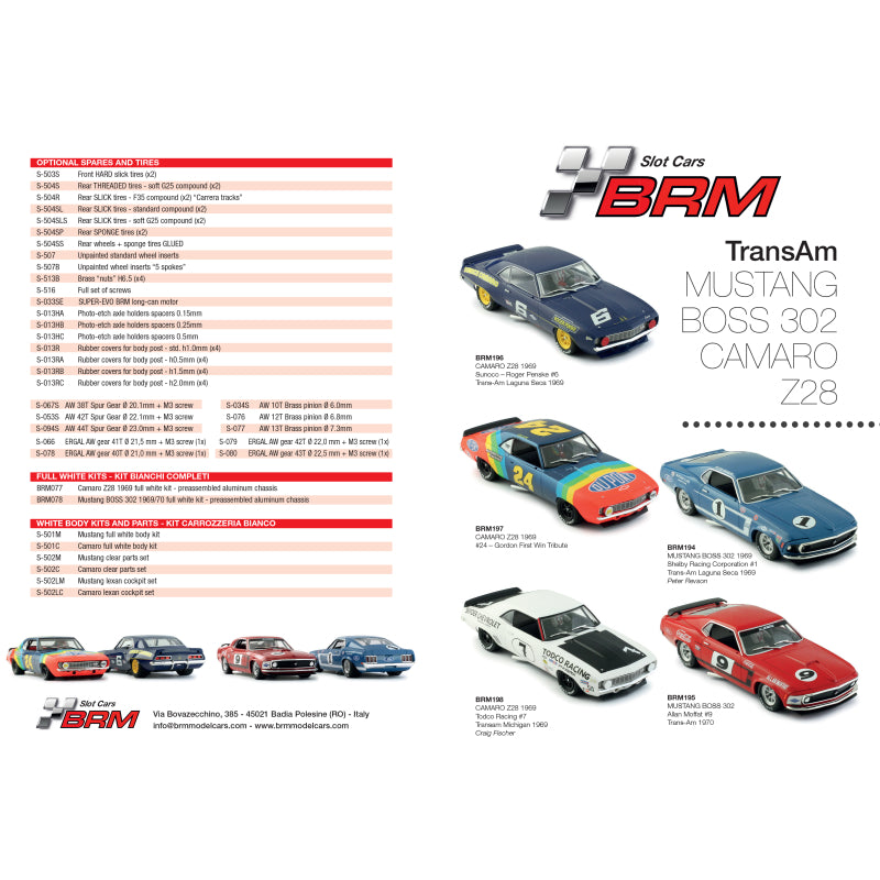 BRM BRM194 - Ford Mustang Boss 302 #1 - Trans-Am laguna Seca - P. Revson