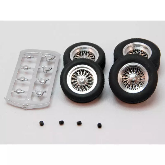 BRM S-106S - Front 20x7mm & Rear 22x9mm Wheels & Tyres 3/32" axles 1/32 scale
