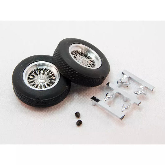 BRM S-114S - Front 22x7 Wheels & Tyres 3/32" axles 1/32 scale