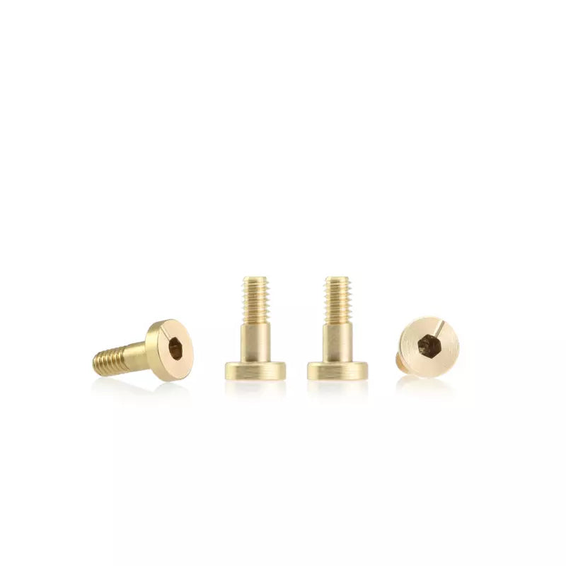BRM S-132A1 - Metric brass screw flat head 4.5mm x 7.2mm – SHORT (6 pcs)