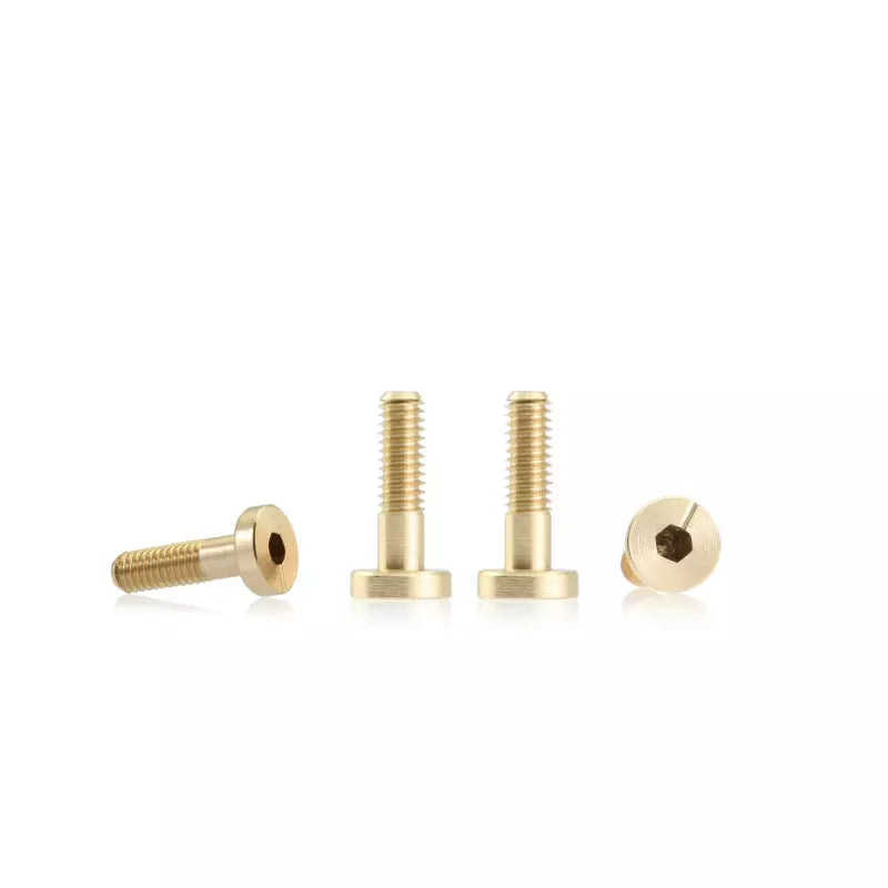 BRM S-132B2 - Metric brass screw flat head 4.25mm x 9.2mm – LONG (6 pcs)