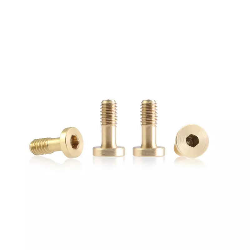 BRM S-134B1 - Metric brass screw “extra small” M2 flat head 3.8mm x 6.5mm (6 pcs)