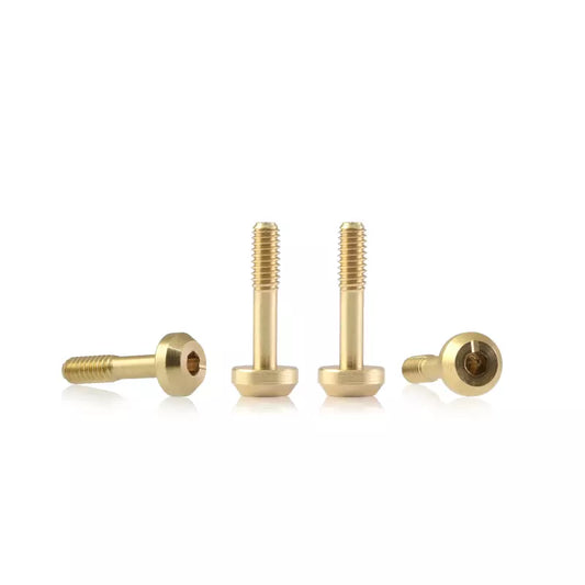 BRM S-136C1 - Suspension brass screw M2 flat head 4.0mm x 9.5mm – SHORT (4 pcs)