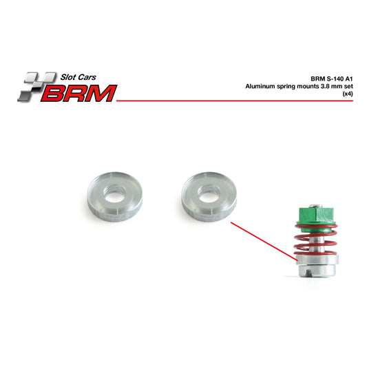 BRM S-140A1 - Aluminum spring mounts 3.8mm set (4 pcs)