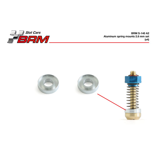 BRM S-140A2 - Aluminum spring mounts 2.8mm set (4 pcs)