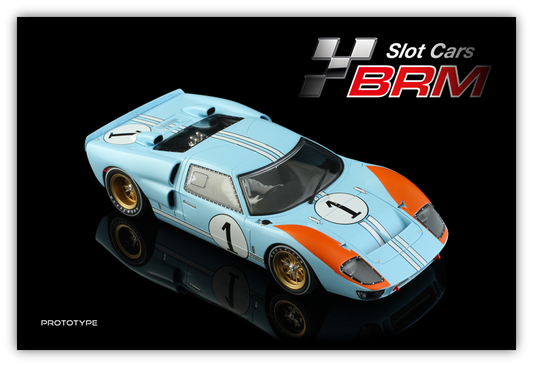(PRE-ORDER) BRM BRM218 Ford GT40 MKII Shelby American Inc. 24h Le Mans 1966 - #1 Ken Miles