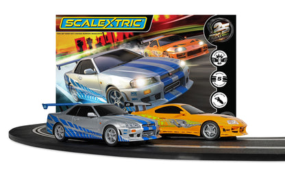 Scalextric C1465S Fast & Furious 25 Years Supra vs Skyline R34 Race Set 1/32 Slot Car