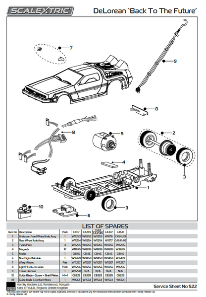 Scalextric C4541 - Flying Time Machine - Back To The Future 2