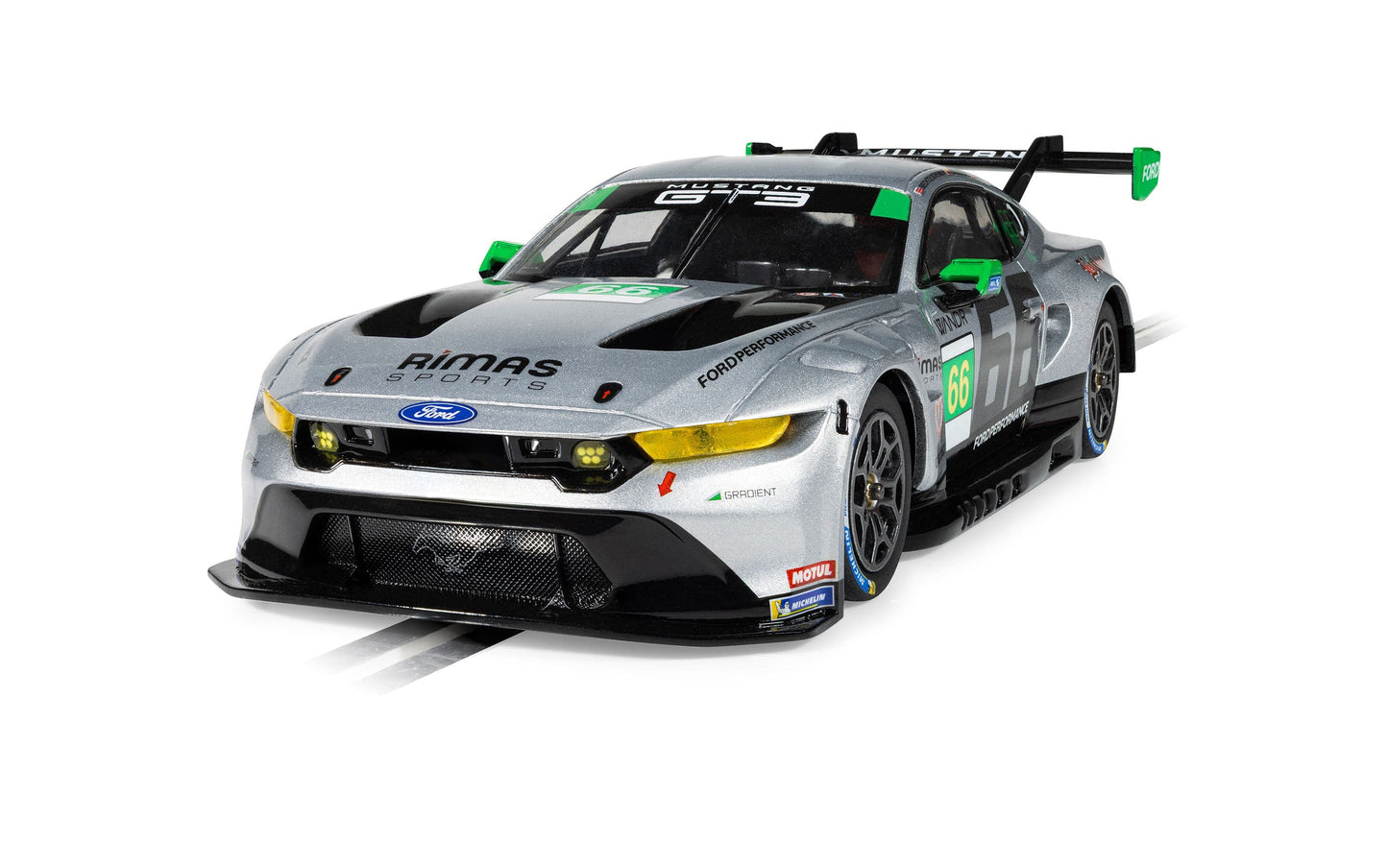 Scalextric C4662 - Ford Mustang GT3 - 24hrs of Daytona 2025 #66 - Gradient Racing