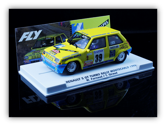 (PRE-ORDER) FlySlot E2107 Renault 5 GT Turbo Rally Monte Carlo #39