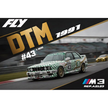 Fly Slot A2123 BMW M3 E30 #43 Tic Tac DTM 1991